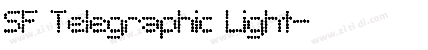 SF Telegraphic Light字体转换